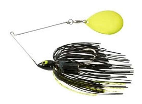 War Eagle Night Time Spinnerbait 3/4oz  CHA Black Chartreuse