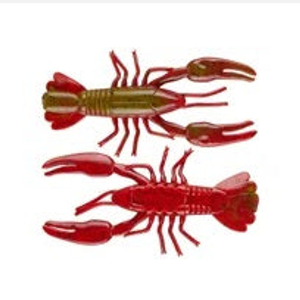 Yum Ned Craw 2" 8ct Green Pumpkin Red