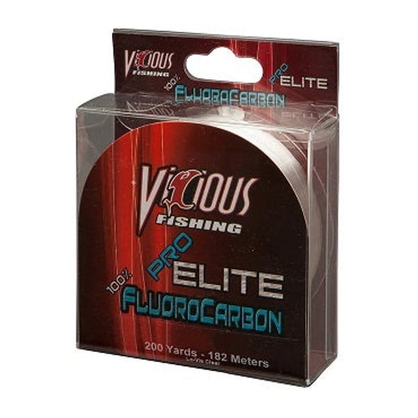 Vicious Pro Elite Fluorocarbon Clear 200yd 6lb