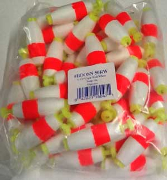 Betts Foam Float Unweighted Cigar 2.50" 50ct Red/White