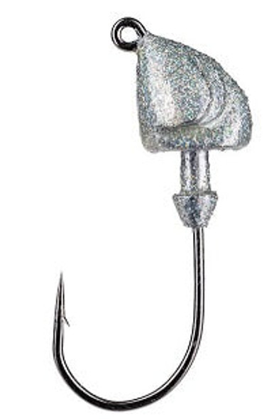 Strike King Squadron Swimbait Jig Head 3/8oz 3ct Silver Bling