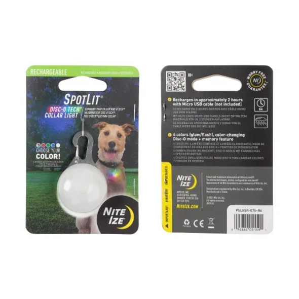 Spotlit Rechargeable Collar Light - Disc-o Tech