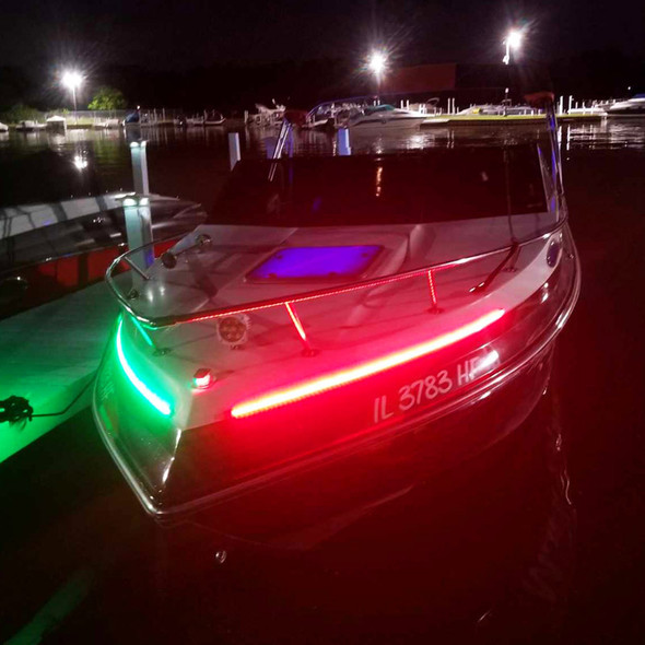 Marine Vessel 12 Inch LED Strip Starboard and Port sidelight Nav Kit Marine Sport Lighting