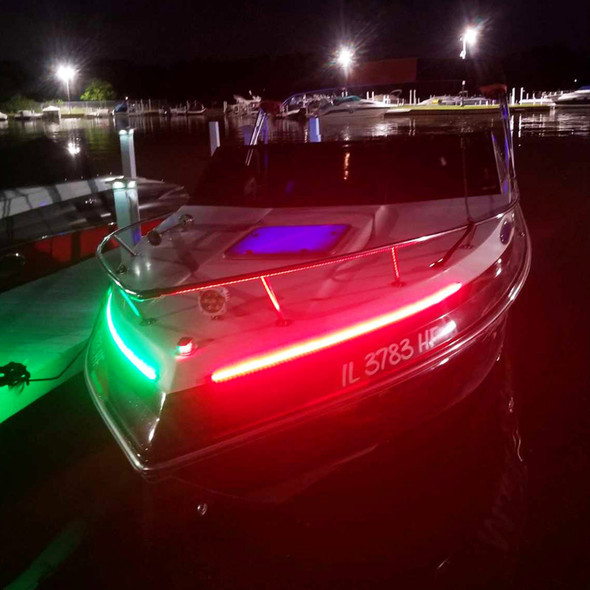 Marine Vessel 24 Inch LED Strip Starboard and Port sidelight Nav Kit Marine Sport Lighting