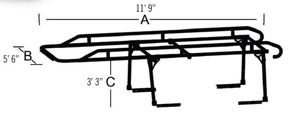 Contractor Ladder Rack - 1500 Lb
