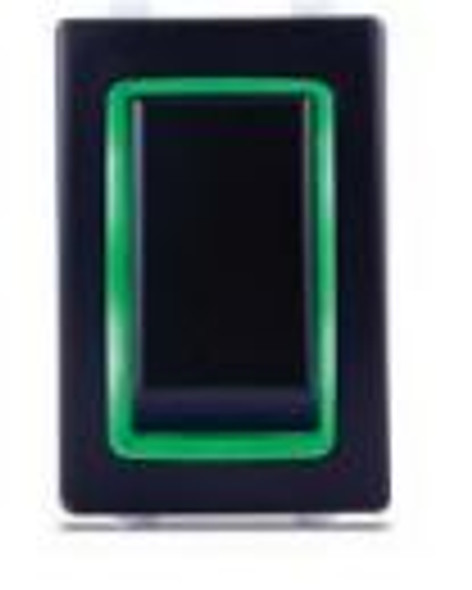 Rocker Switch  Halo Dpst   Green Ha