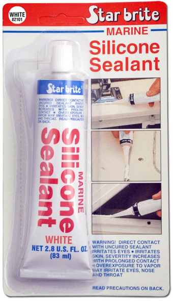 Silicone Sealant 2.8Oz Wht - Ca