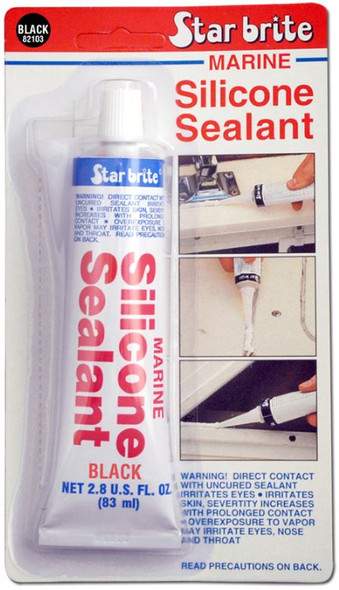 Silicone Sealant 2.8Oz Blk - Ca