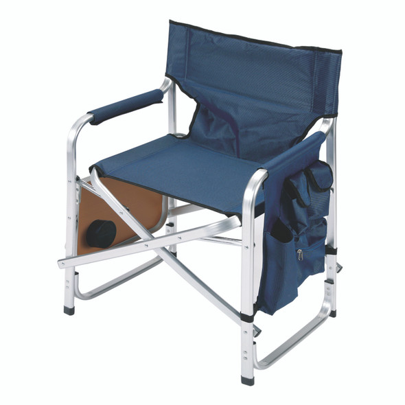 Dir Chair  Blue W/Tray/Ch/Bag
