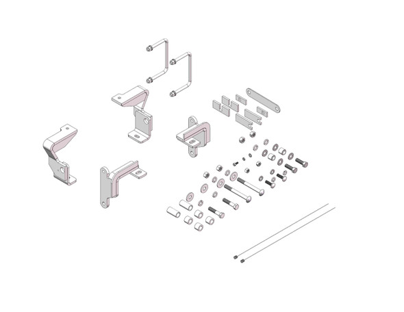 2013+ Ram 3500 Brkt Kit W/O Airbag