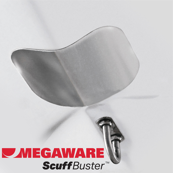 Megaware ScuffBuster™ Standard - 5.75" x 4.5" - Solid Bowguard - 22G - Stainless Steel