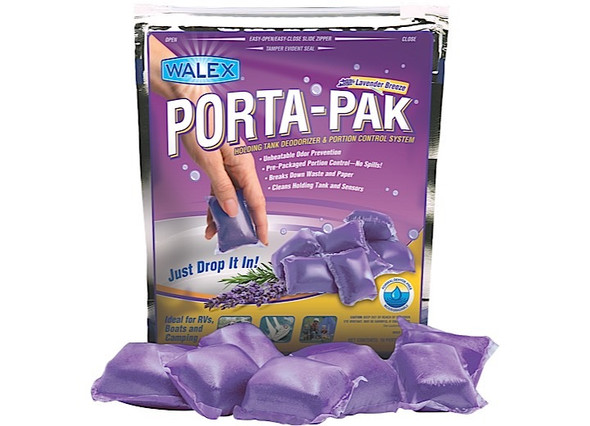 Walex Porta-Pak Black Holding Tank Deodorizer (10-Pack) ÛÒ Lavender Breeze