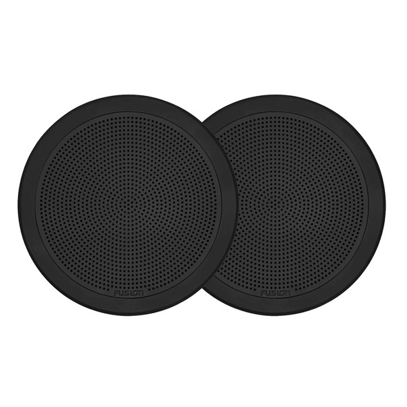 FUSION FM-F65RB FM Series 6.5" Flush Mount Round Marine Speakers - Black Grill - 120W