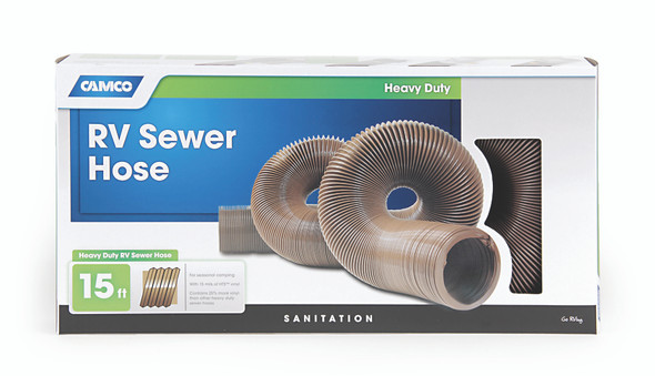 15' Hd Sewer Hose Brown