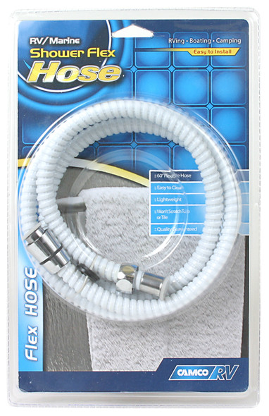 Shower Hose  White  60'