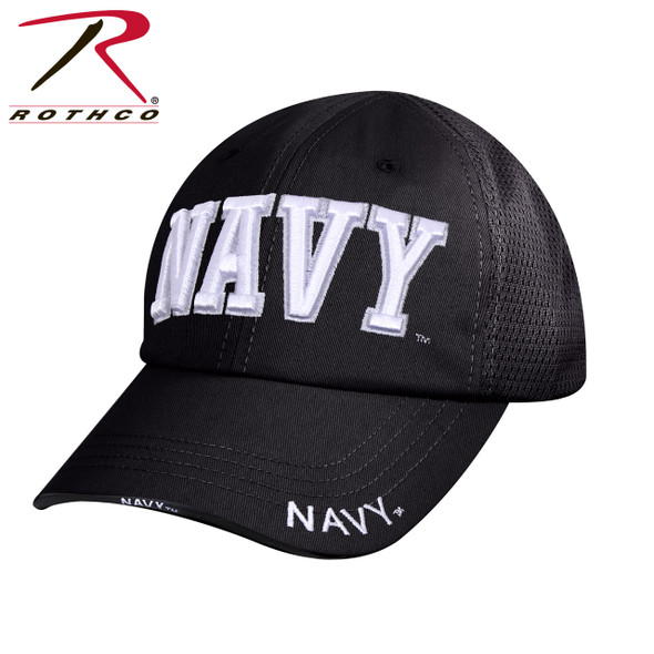 Rothco Navy Mesh Back Tactical Cap - Black