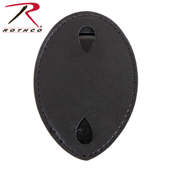 Rothco Leather Clip-On Badge Holder