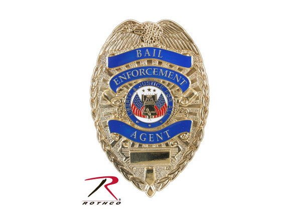 Rothco Deluxe Gold Bail Enforcement Agent Badge