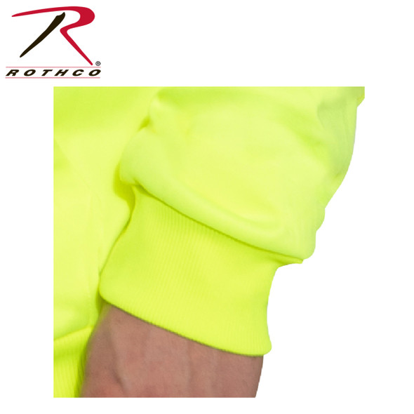 Rothco High-Vis Performance Hooded Sweatshirt - Safety Green