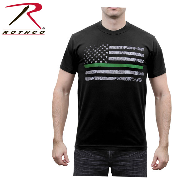 Rothco Thin Green Line Distressed Flag T-Shirt