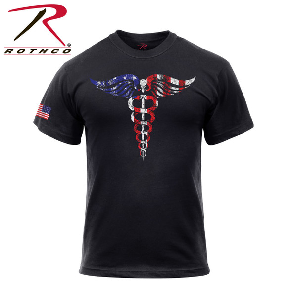 Rothco Medical Symbol (Caduceus) T-Shirt - Black