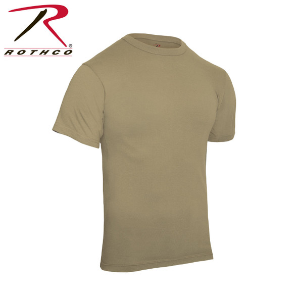 Rothco Solid Color T-Shirt with Cotton / Polyester Blend