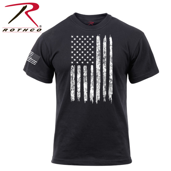 Rothco Distressed US Flag Athletic Fit T-Shirt