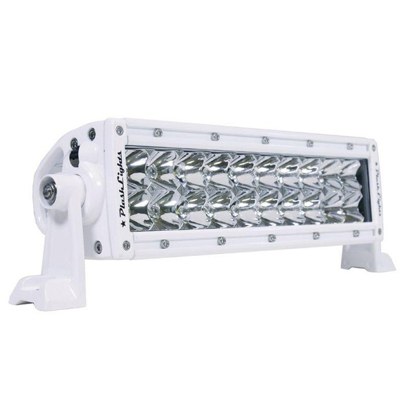 Plashlight Xx Series 100 W 9 To 36 Vdc 6300 Lumens Combination Beam 20-led 10 In Double Row Light Bar, Akzonobel Marine White Polyester Powder Coated|xx-10-5w