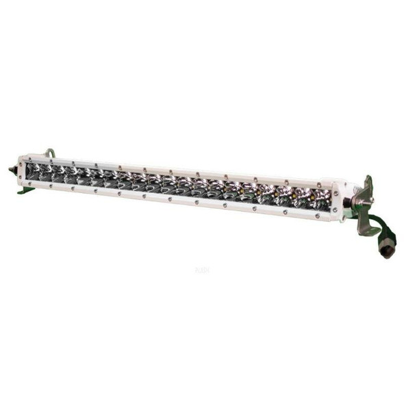 Plashlight 100 W 9 To 36 Vdc 10780 Lumens Combination Beam 20-led 20 In Single Row Light Bar, Dupont White Coated|sr-20