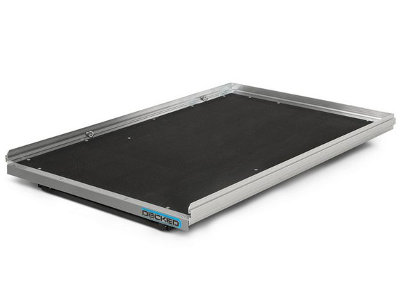 Slide Out Cargo Tray 1000 Lb Capacity 70% Extension 6 Bearings Tiedown Rails Plywood Deck
