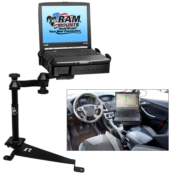 RAM Mount No-Drill Laptop Mount f/Dodge Journey, Ford Escape, Ford Focus, Jeep Compass & Jeep Patriot