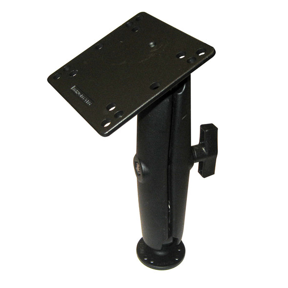 RAM Mount 4.75" Square Base VESA Plate 75mm and 100mm Hole Patterns w/Long Surface Mount