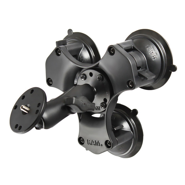 RAM Mount Twist-Lock Triple Suction Mount w/1/4"-20 Stud