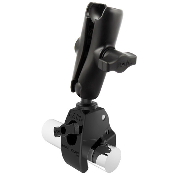 RAM Mount 1" Ball Standard Length Double Socket Arm w/Medium Tough-Claw Base