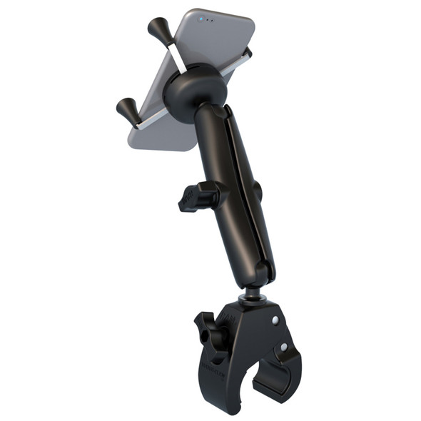 RAM Mount Universal Tough-Claw Base w/Long Double Socket Arm & Universal X-Grip® Cell/iPhone Cradle