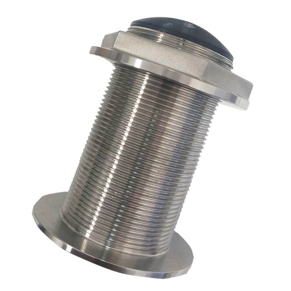 SI-TEX Stainless Steel Low Profile Thru-Hull Transducer - 600W & 50/200kHz