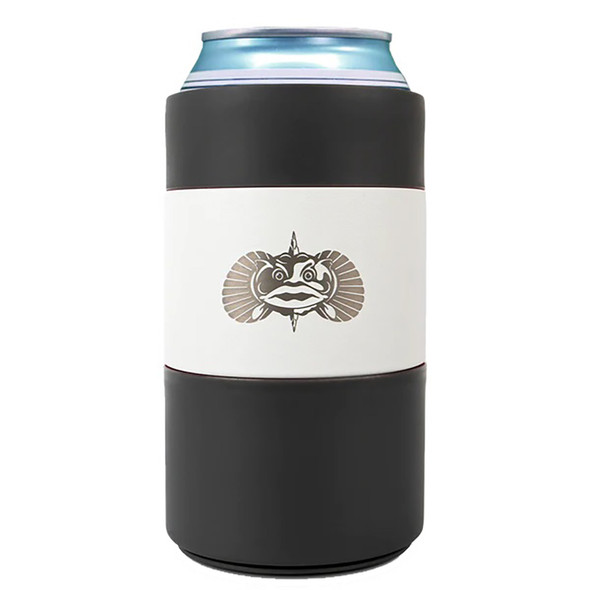 Toadfish Non-Tipping Can Cooler + Adapter - 12oz - White