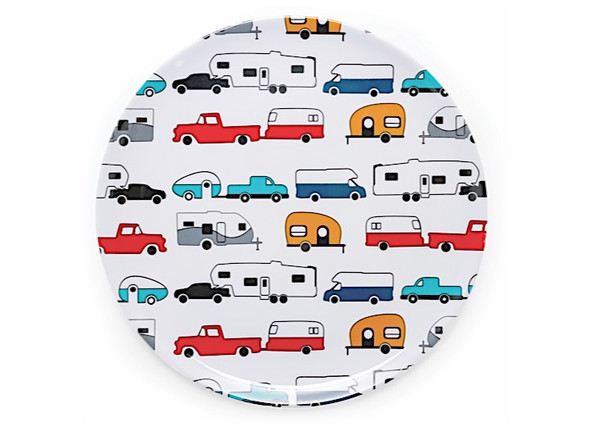 Life Is Better At The Campsite Dinner Plate Rv Pattern Life Is Better At The Campsite Logo