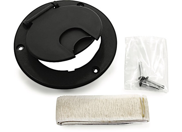 Electric Cable Hatch W/o Back Black, made by Camco - 55066
