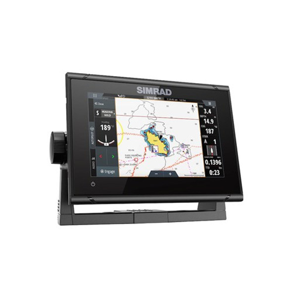 Simrad Go7 Xsr 7"" Plotter With Hdi Tranducer C-map Discover Microsd