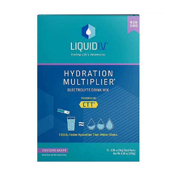Liquid I.V. Hydration Multiplier 15ct Box Grape