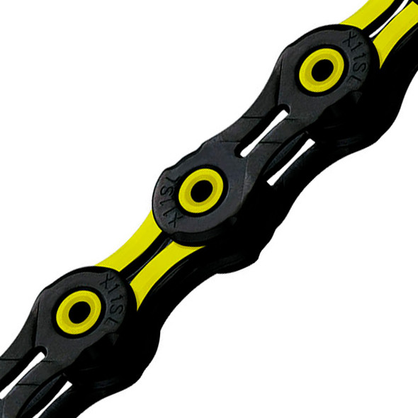 KMC DLC 11 Speed 118L Chain Yellow