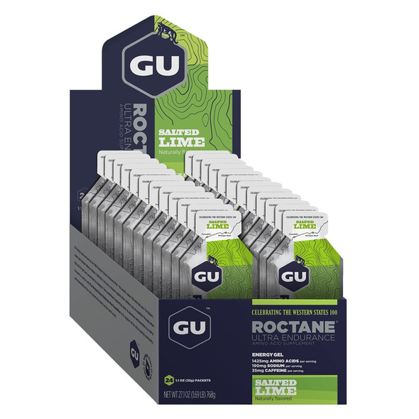 GU Roctane Energy Gels 24ct Box Salted Lime