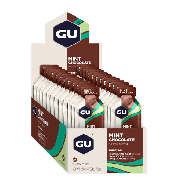 GU Energy Gels 24ct Box Mint Chocolate