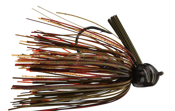 V & M Fl Football Jig 3/4 Gn Pmk Craw