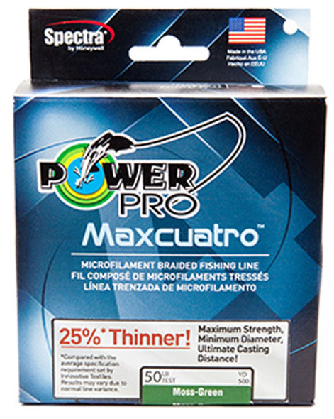 Power Pro Maxcuatro 100lb 1500yds Grn