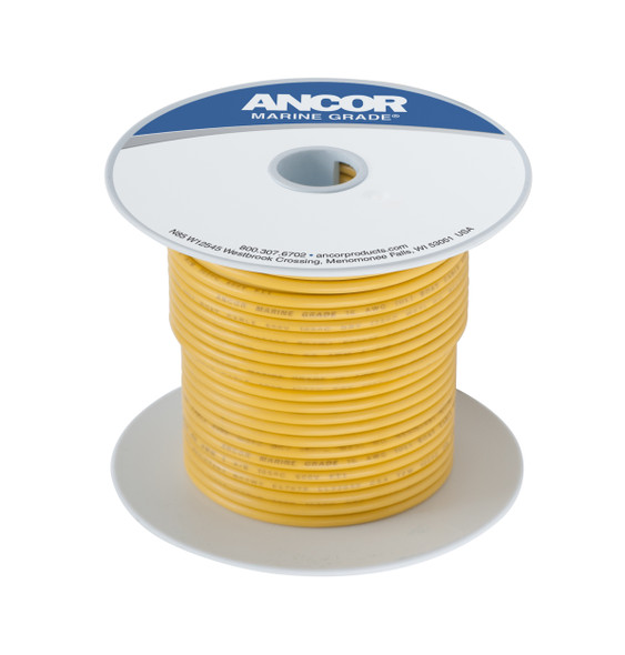 Ancor Tinned Copper Wire, 12 Awg (3mm2), Yellow- 1000ft | 107099ancor Tinned Copper Wire, 12 Awg (3mm2), Yellow- 1000ft | 107099