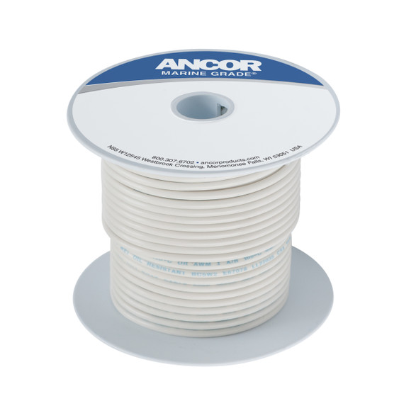 Ancor Tinned Copper Wire, 12 Awg (3mm2), White - 250ft | 106925ancor Tinned Copper Wire, 12 Awg (3mm2), White - 250ft | 106925