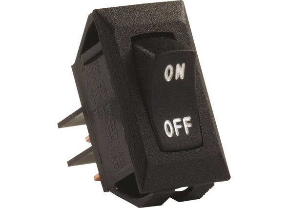 Labeled 12v On/off Switch Black