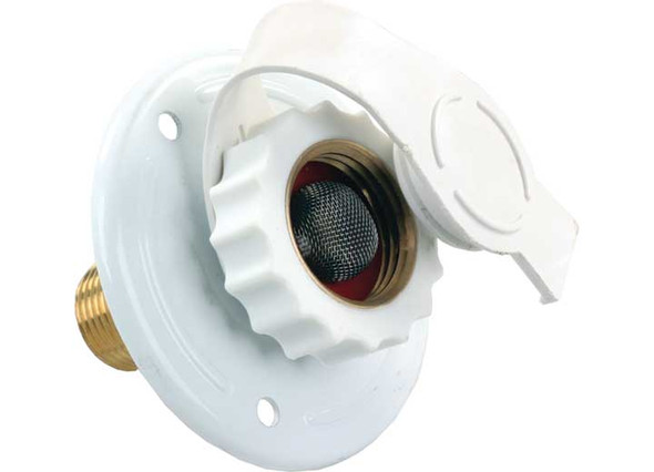 City Water Flange Metal White Mpt
